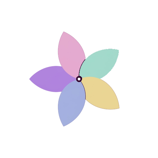 The Sentiko flower, the app icon mark